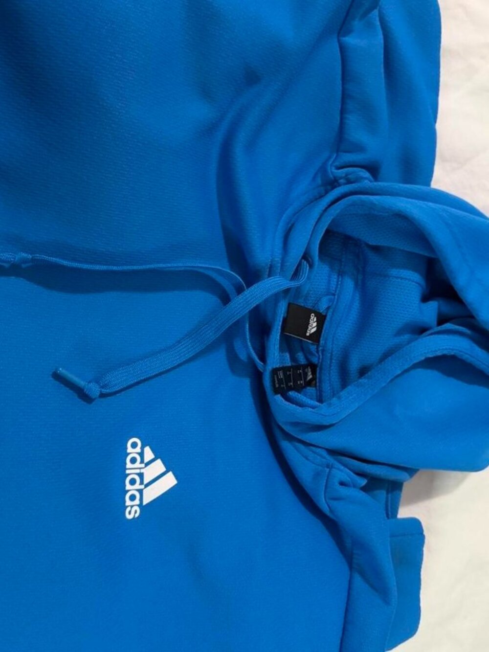 Adidas ClimaWarm Pullover Hoodie Royal Blue Mens M
